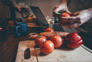 clase virtual de cocina