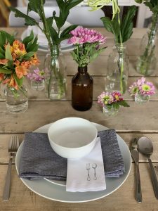 detalles de mesa cena